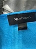 AB Studio Blue Short Sleeve Top Size XL - photo 7