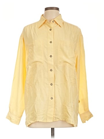 Partners Long Sleeve Silk Top (view 1)
