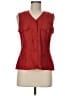 Rodier Red Sleeveless Button-Down Shirt Size EU (FR) 40 / US 8 - photo 1