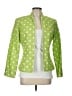 Coldwater Creek Polka Dots Green Blazer Size 10 - photo 1
