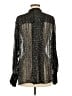 Rag & Bone Metallic Black Long Sleeve Blouse Size M - photo 2