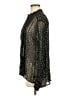 Rag & Bone Metallic Black Long Sleeve Blouse Size M - photo 5