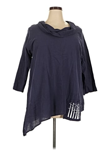 Indigo 3/4 Sleeve Top (view 1)