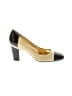 Circa Joan & David 100% Leather Color Block Brown Heels Size 10 - photo 1