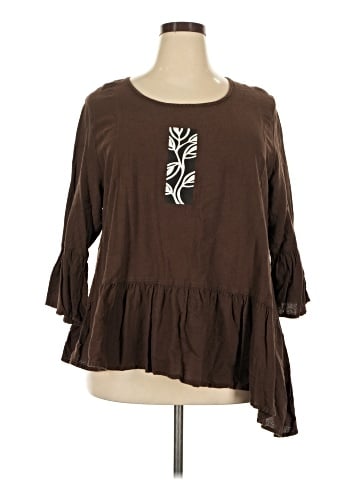 Indigo 3/4 Sleeve Top (view 1)