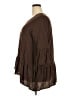Indigo 100% Cotton Brown 3/4 Sleeve Top Size XXL - photo 5