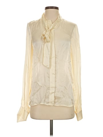 Rachel Zoe Long Sleeve Silk Top (view 1)