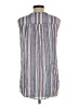 St. John's Bay Blue Sleeveless Button-Down Shirt Size L - photo 2