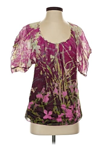 Etcetera Short Sleeve Silk Top (view 1)