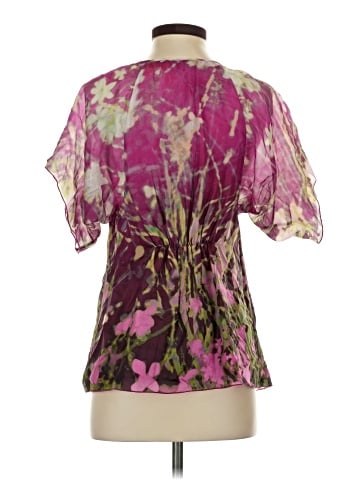 Etcetera Short Sleeve Silk Top (view 2)