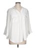Torrid 100% Polyester Ivory 3/4 Sleeve Blouse Size Lg Plus (0) - photo 1