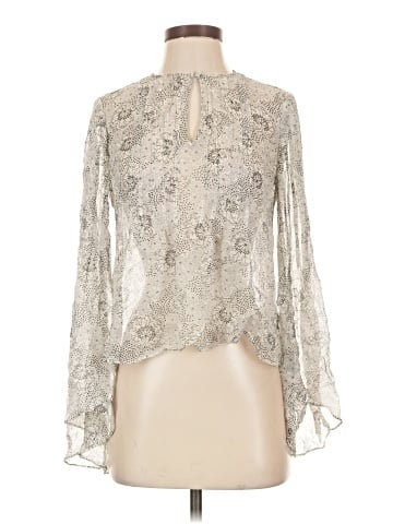 Rebecca Taylor Long Sleeve Silk Top (view 1)