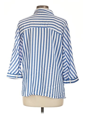 Zara Basic 3/4 Sleeve Button-Down Shirt (view 2)