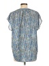 Liz Claiborne 100% Polyester Blue Short Sleeve Blouse Size L - photo 2