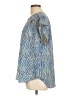 Liz Claiborne 100% Polyester Blue Short Sleeve Blouse Size L - photo 5
