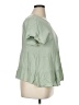 True Craft 100% Rayon Green Short Sleeve Top Size XL - photo 4