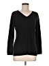 Caslon Black Pullover Sweater Size Med Petite - photo 1