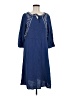 Blair 100% Rayon Blue 3/4 Sleeve Top Size M - photo 1