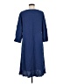 Blair 100% Rayon Blue 3/4 Sleeve Top Size M - photo 2