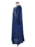 Blair 100% Rayon Blue 3/4 Sleeve Top Size M - photo 5