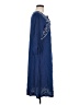 Blair 100% Rayon Blue 3/4 Sleeve Top Size M - photo 4