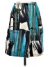 Etcetera Graphic Teal Casual Skirt Size 0 - photo 1