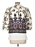 Coldwater Creek 100% Cotton Print Ivory Jacket Size 12 (petite) - photo 2