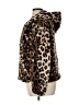 Me Jane 100% Polyester Animal Print Brown Faux Fur Jacket Size XL - photo 5