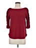 Green Envelope Burgundy Red 3/4 Sleeve Top Size M - photo 1