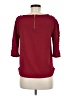 Green Envelope Burgundy Red 3/4 Sleeve Top Size M - photo 2