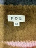 Pol 100% Polyester Stripes Brown Pullover Sweater Size M - photo 7