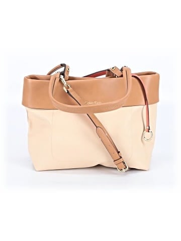 Calvin Klein Leather Satchel (view 1)