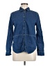 Hobbs London Blue Long Sleeve Button-Down Shirt Size 6 - photo 1
