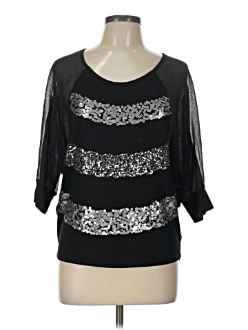 Eyelash Couture 3/4 Sleeve Top (view 1)
