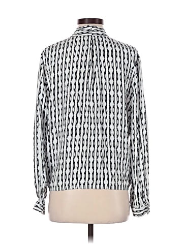 Waverly Grey Long Sleeve Silk Top (view 2)