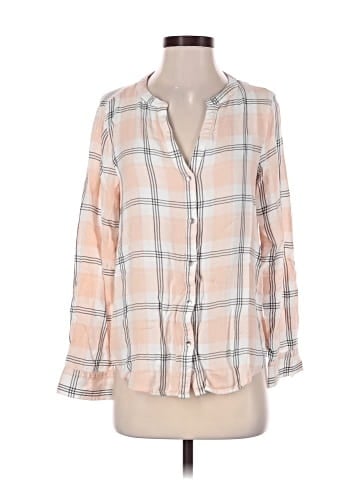 CALVIN KLEIN JEANS 3/4 Sleeve Button-Down Shirt (view 1)