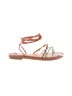 Gap Color Block Orange Sandals Size 7 - photo 1