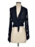 Selfie Leslie 100% Polyester Blue Long Sleeve Blouse Size S - photo 1