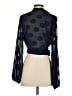 Selfie Leslie 100% Polyester Blue Long Sleeve Blouse Size S - photo 2
