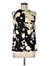 A.L.C. 100% Silk Floral Graphic Black Sleeveless Silk Top Size M - photo 1
