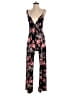 Love Chesley Floral Black Pink Jumpsuit Size M - photo 1