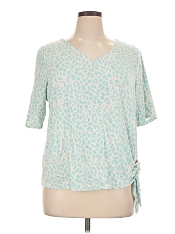 Belle By Kim Gravel Short Sleeve Blouse (view 1)