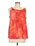 DR2 100% Polyester Orange Sleeveless Blouse Size M - photo 1