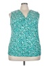 Jones Studio Teal Sleeveless Blouse Size 3X - photo 1