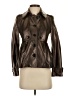 Burberry 100% Lambskin Brown Leather Jacket Size 2 - photo 1