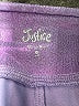 Justice Metallic Silver Track Pants Size 7 - 8 - photo 3