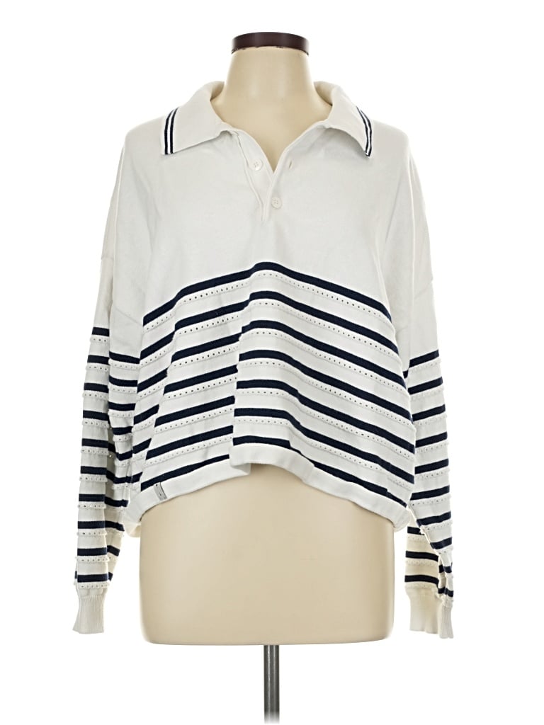 Pre-owned The Upside Long Sleeve Blouse In Ivory
