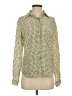 edward Polka Dots Yellow Long Sleeve Blouse Size S - photo 1