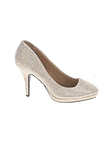 Silver Slipper Heels (view 1)