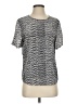 Equipment 100% Silk Silver Short Sleeve Top Size S - photo 1